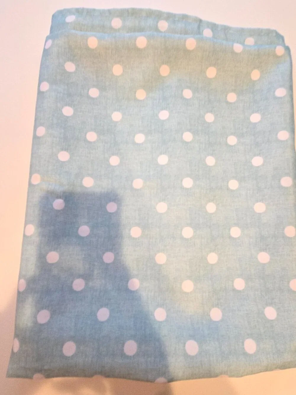 Tabitha Webb Powder Blue and White Polka Dot 60x82 Tablecloth